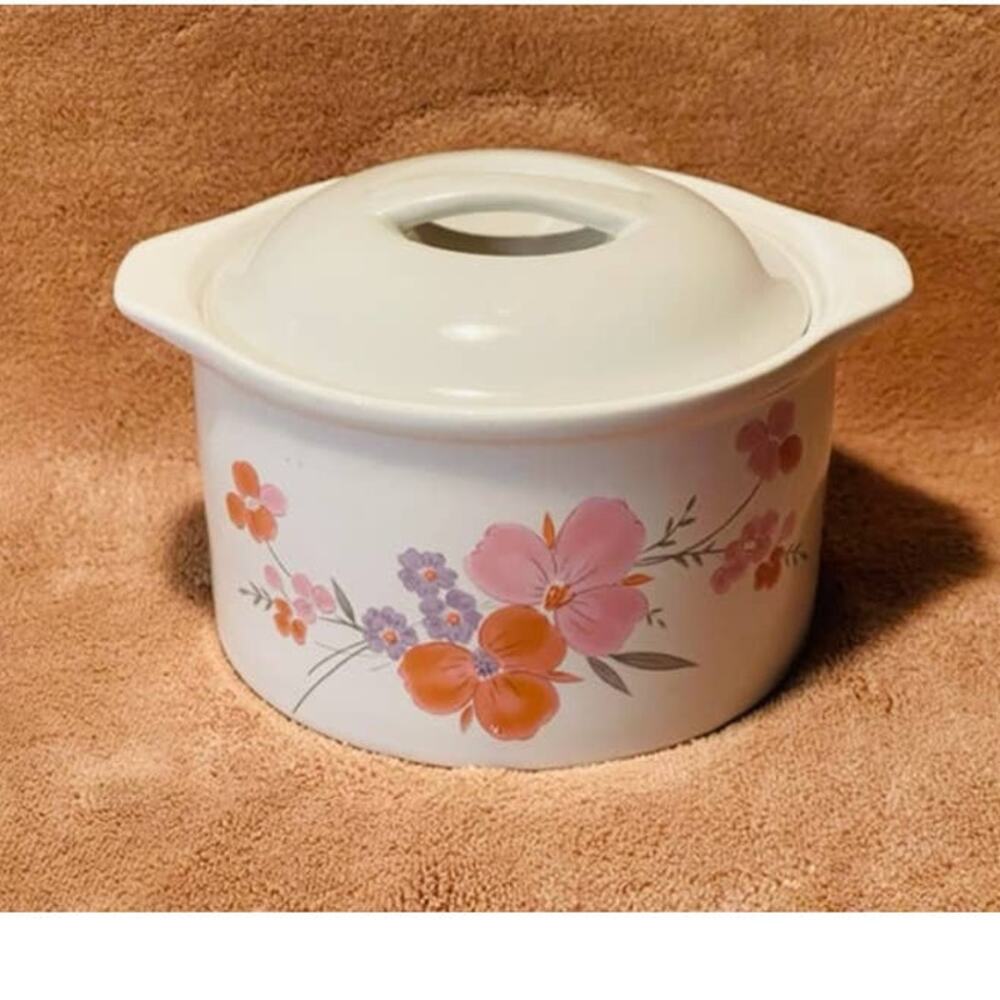 Vintage Japanese Galleria Collection Stoneware Ramekin Crock w/Lid